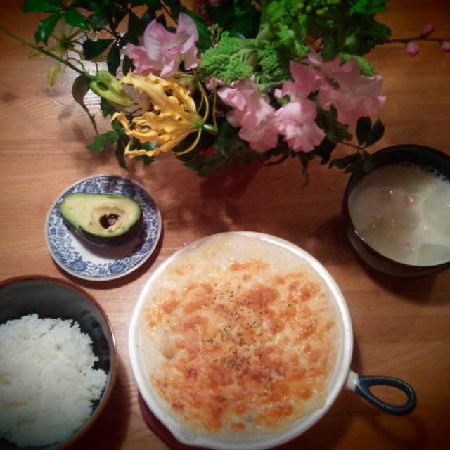 夜ご飯は。
