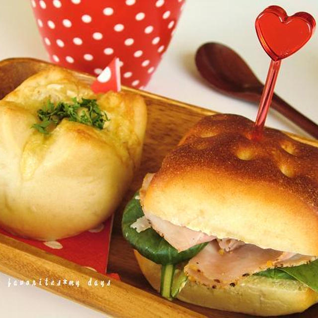 パンとポタージュで真っ赤な朝ごはん＆クッパで晩ごはん