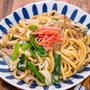 美味しい麺で醤油焼きうどん&「娘がボーナスで買ってくれたA5ランクのステーキ」