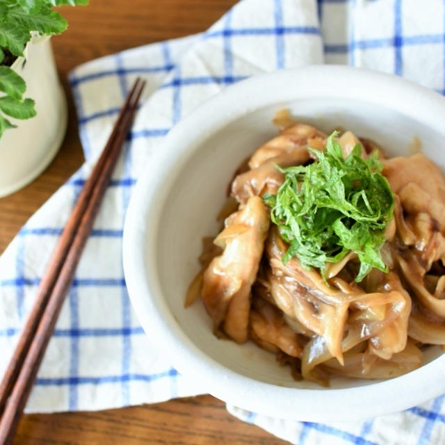 しっとり柔らか！胸肉と舞茸のうまソース炒め