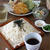 半田そうめんと天ぷらの盛り合わせ