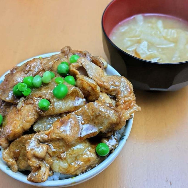 今夜は豚丼