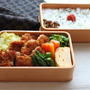 お肉少な目でも大満足！卵を使わず簡単「豚こまカツ　しみソース」のお弁当　