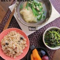 水餃子とはと麦のもっちもち醤油麹生姜スープ。　で、お昼ごはん～♪ by decoさん