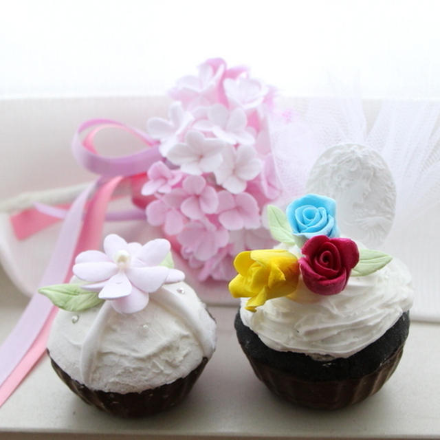 クレイカップケーキ クリームとナッペのカップケーキ By きよらさん レシピブログ 料理ブログのレシピ満載