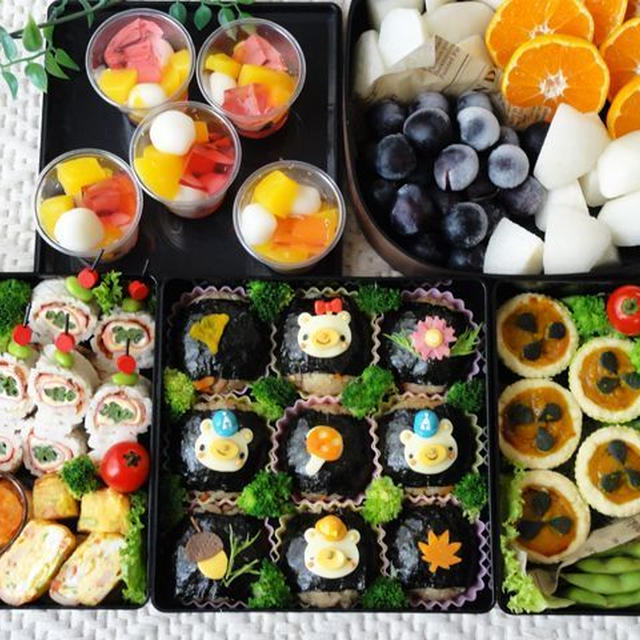 運動会の大箱弁当