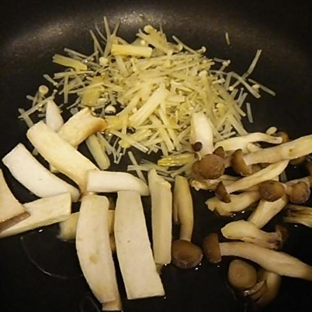 厚揚げのきのこ炒め