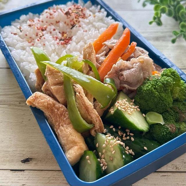 【汁気がないのでお弁当にぴったり♪】ごはんススム！甘辛薄揚げピーマン