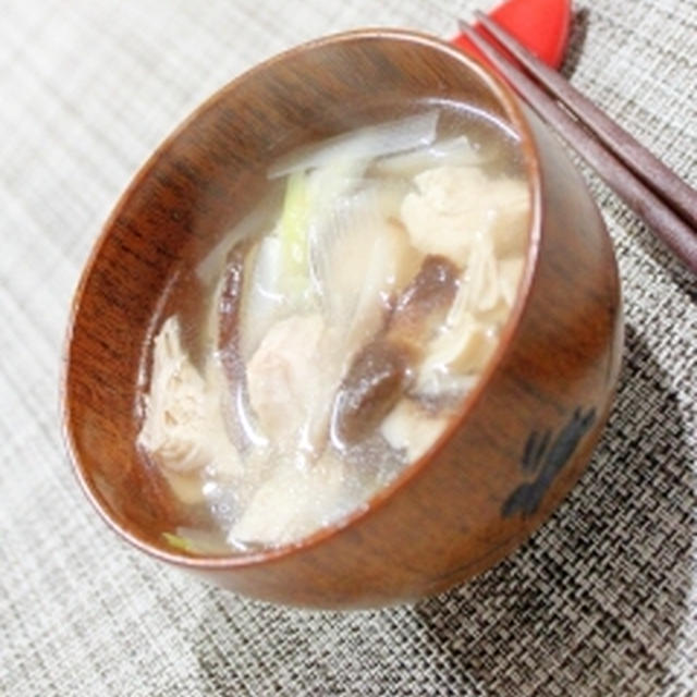 冷え症さんに♪暖っか★鶏ささみの簡単生姜スープ