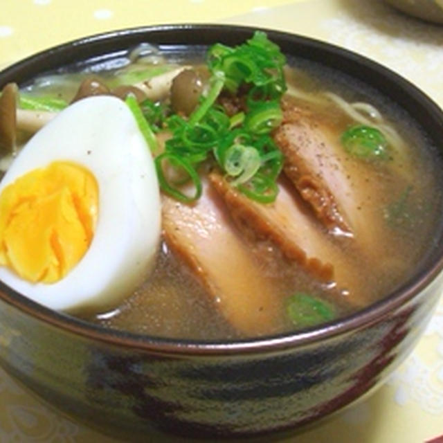 博多あごラーメンで夕ご飯♪