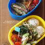 オクラのゴマドレ+++昨日の弁当。