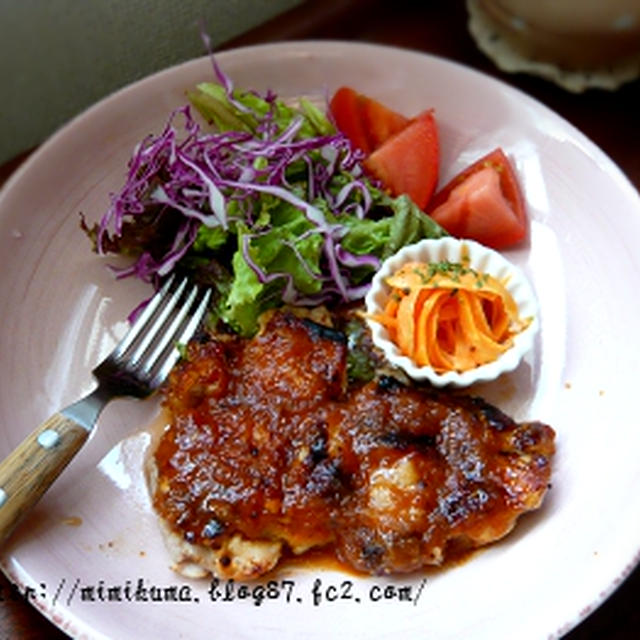 ■豚肉塩麹漬けこく旨トマトソース♪