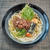 迷った末に☆大葉と海苔竹輪天ぷら肉うどん♪☆♪☆♪