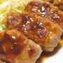 豚小間肉を使ったソーセージ風焼肉