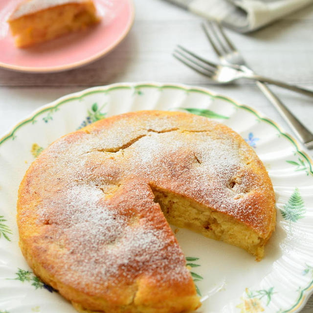 【りんごの米粉ケーキ】簡単！しっとり米粉ケーキ