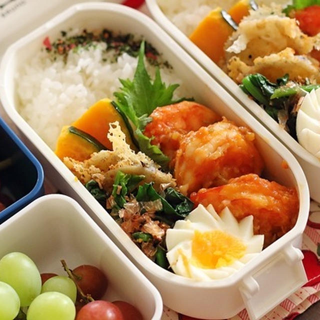 たぶん今日は歓喜の弁当｜エビチリ・レンコンチーズ焼きの簡単レシピ付き