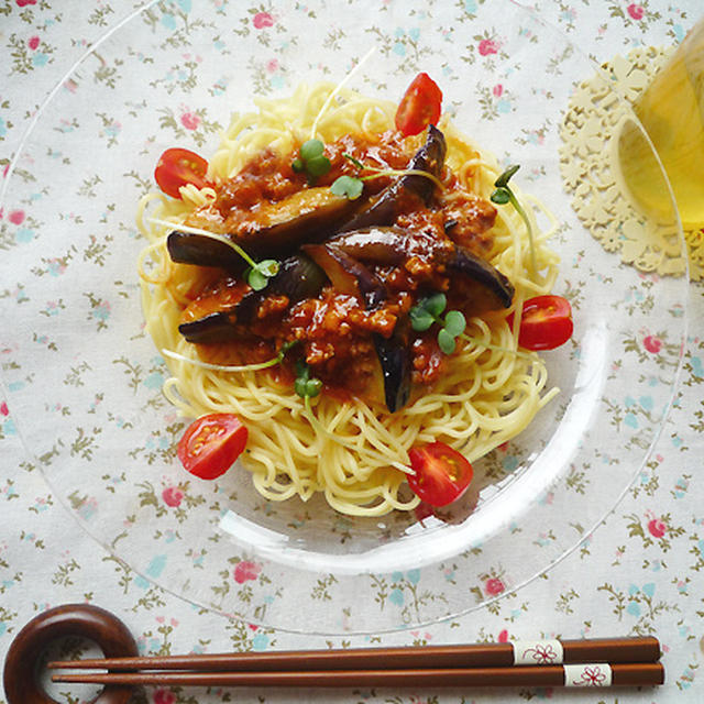 簡単！マーボー茄子冷麺♪