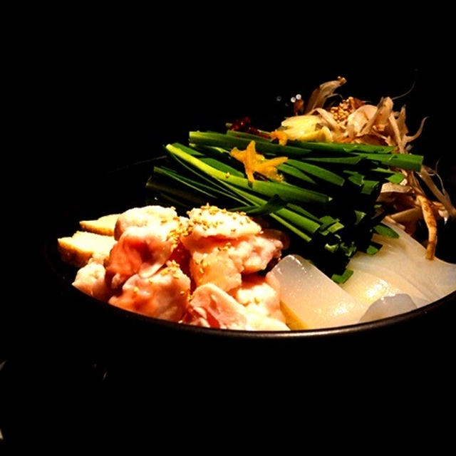 今日は寒いので美味しいモツ鍋❤️
