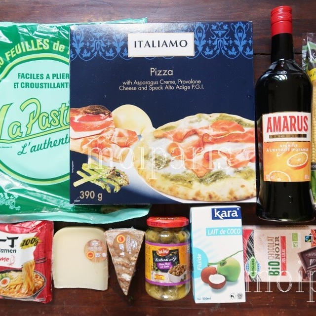 フランスのスーパー、リドルで日系企業食品と気に入ったピッツァ