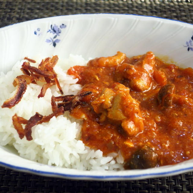 チキンとトマトのカレーライス