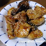 茄子と鶏胸肉のピリ辛照り照り炒め