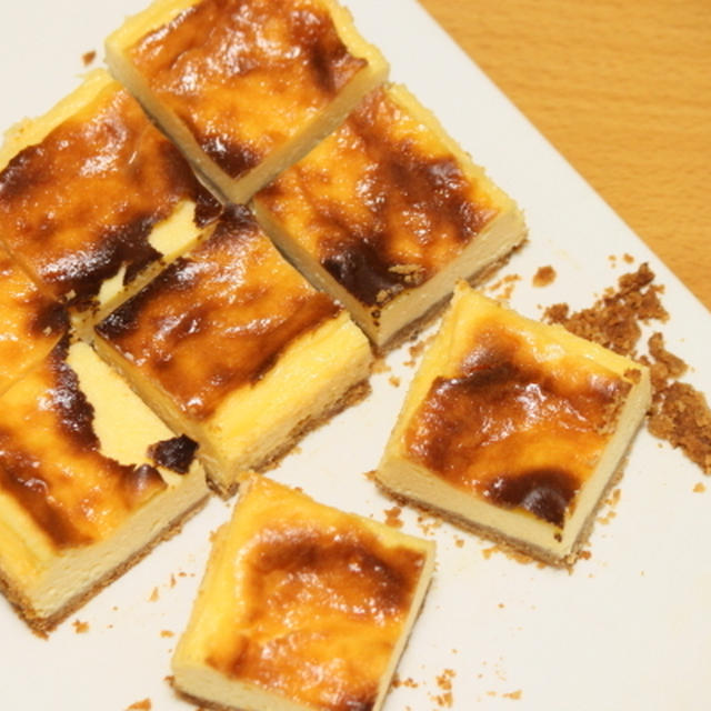 ベイクドチーズケーキ スクエア型で By Koiさん レシピブログ 料理ブログのレシピ満載