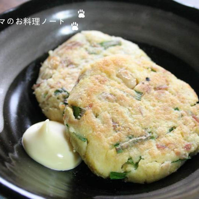 ツナと大豆入りオカラのお焼き