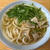 買うたばかりの油かすで「かすうどん」