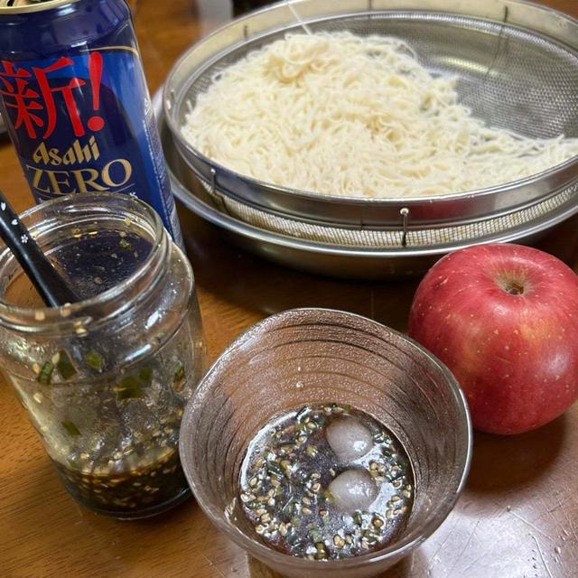 5.2☆お家ごはん・昼&夜 素麺とか、焼魚とか❣️ﾃﾞｽ。
