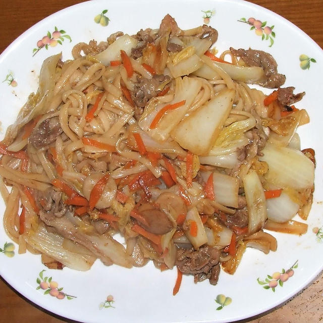 乾麺きうどん＆大根煮