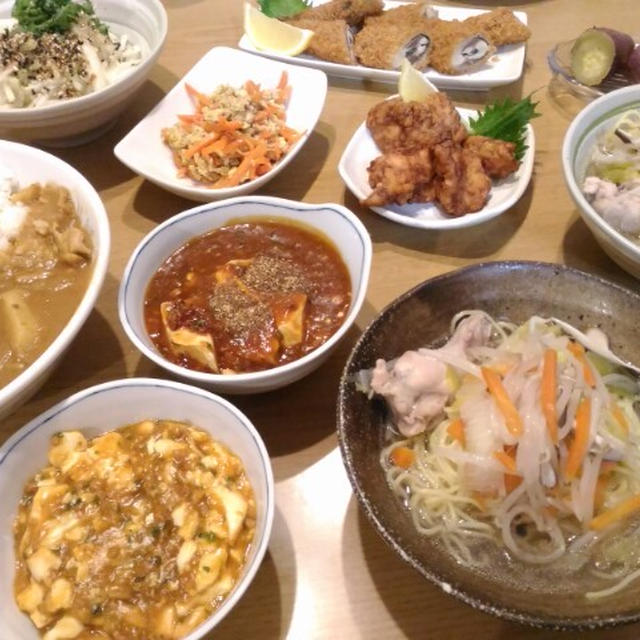 丼カレーと、鶏だしのタンメン