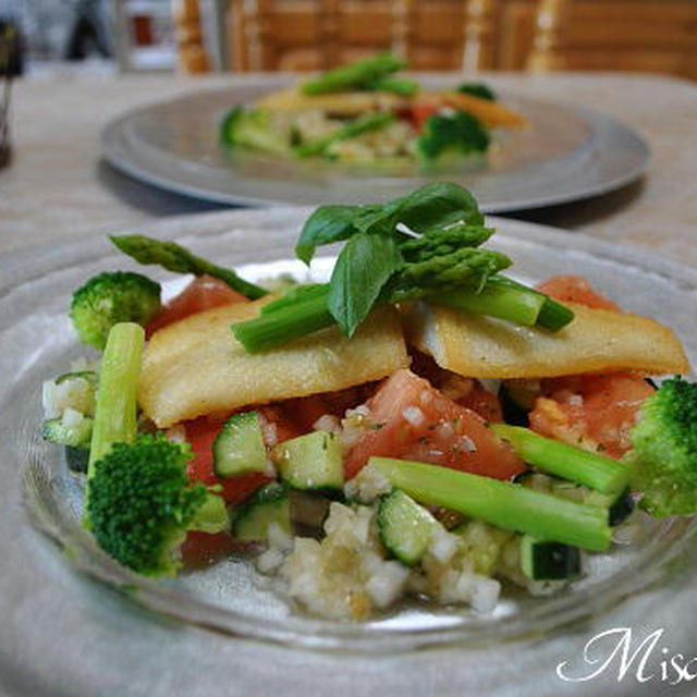 白身魚のムニエル野菜ソース