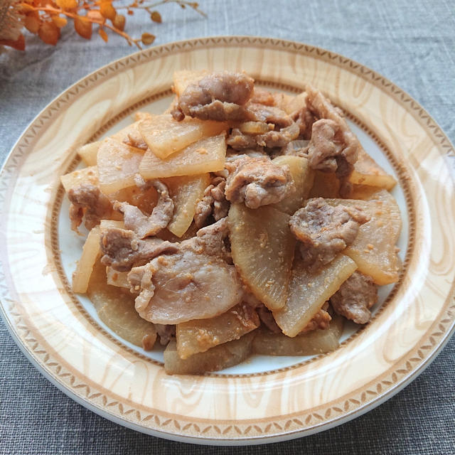 【動画レシピ】豚こま肉と大根の甘辛味噌炒め