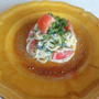 万能ねぎとクリームチーズのトマト風味パスタ