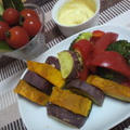 温野菜　カレーヨーグルトソース