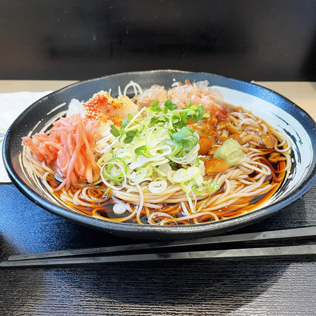冷しぶっかけなめこそばの鬼おろし増しを啜る（番外編）〜ゆで太郎〜