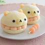 コリラックマパン♪白桃あんクリームチーズサンド♡