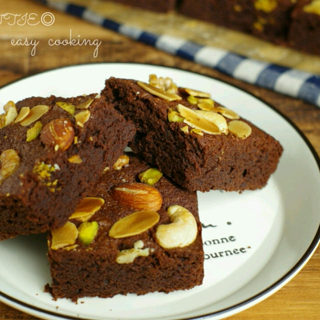 チョコブラウニーを作りました＾＾