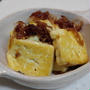 豆腐のオリーブおかか焼き