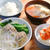 白ねぎたっぷり肉団子とめんつゆでけんちん汁風定食