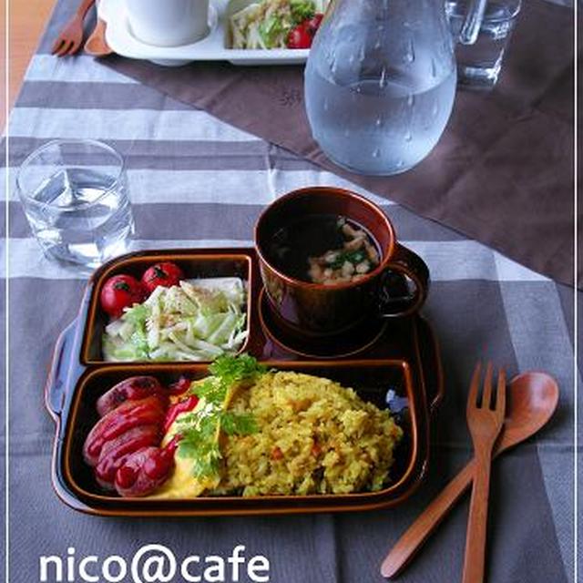 炊き込みカレーの卵のっけランチプレート☆　to　お・や・つ