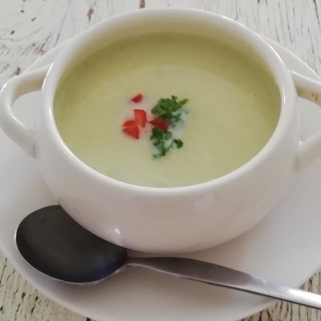 【レシピ】トランペットズッキーニのポタージュスープ