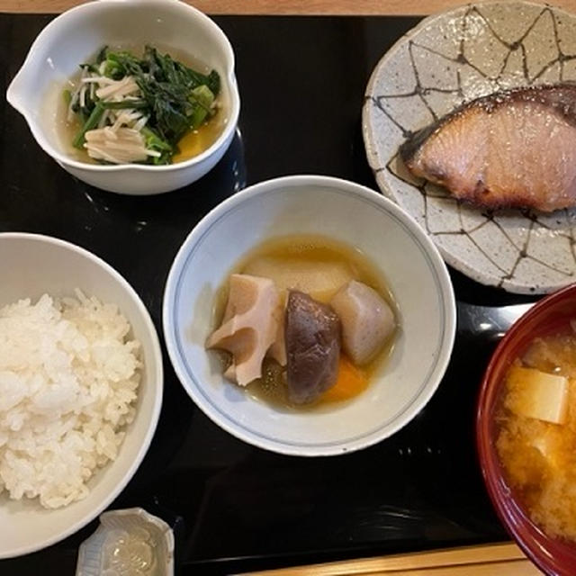 ブリの利休漬け定食