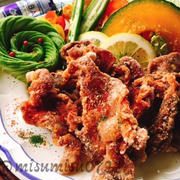 【サクサク豚唐揚げ】(動画有)豚切り落としでから揚げ