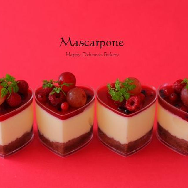 マスカルポーネとフランボワーズのムース♪