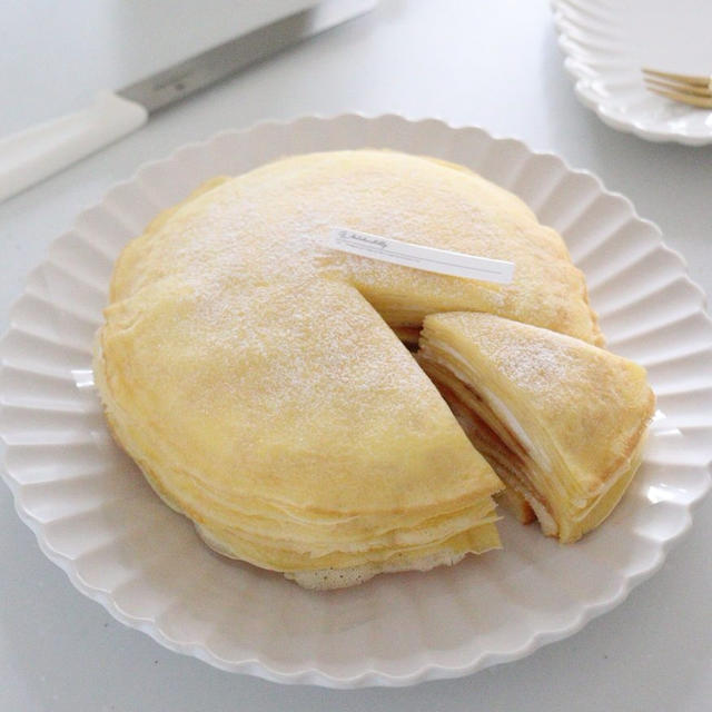 今日のおやつはミルクレープ♡コンビニスイーツをアレンジしてミルクレープ作りました！