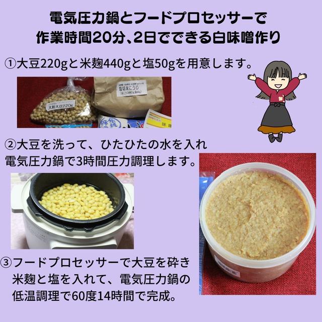 2日でできる白味噌作り