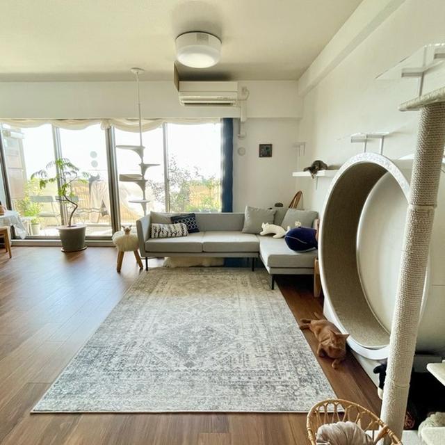 ソファーの位置を変えたら、お部屋が広くなった♪ 
