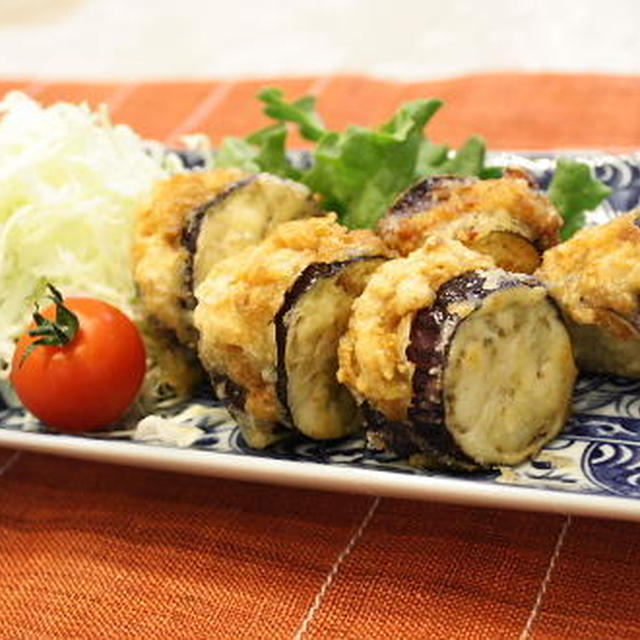 11/05/18 キムチ肉団子の茄子はさみ揚げ