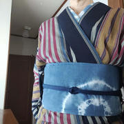 薄手の木綿着物着よう〜古渡唐桟